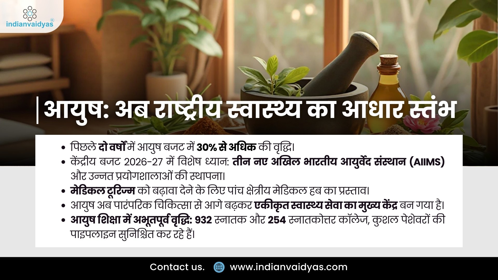 AYUSH Becomes Pillar of National Healthcare: Budget 2026 Strengthens Ayurveda Infrastructure Across India