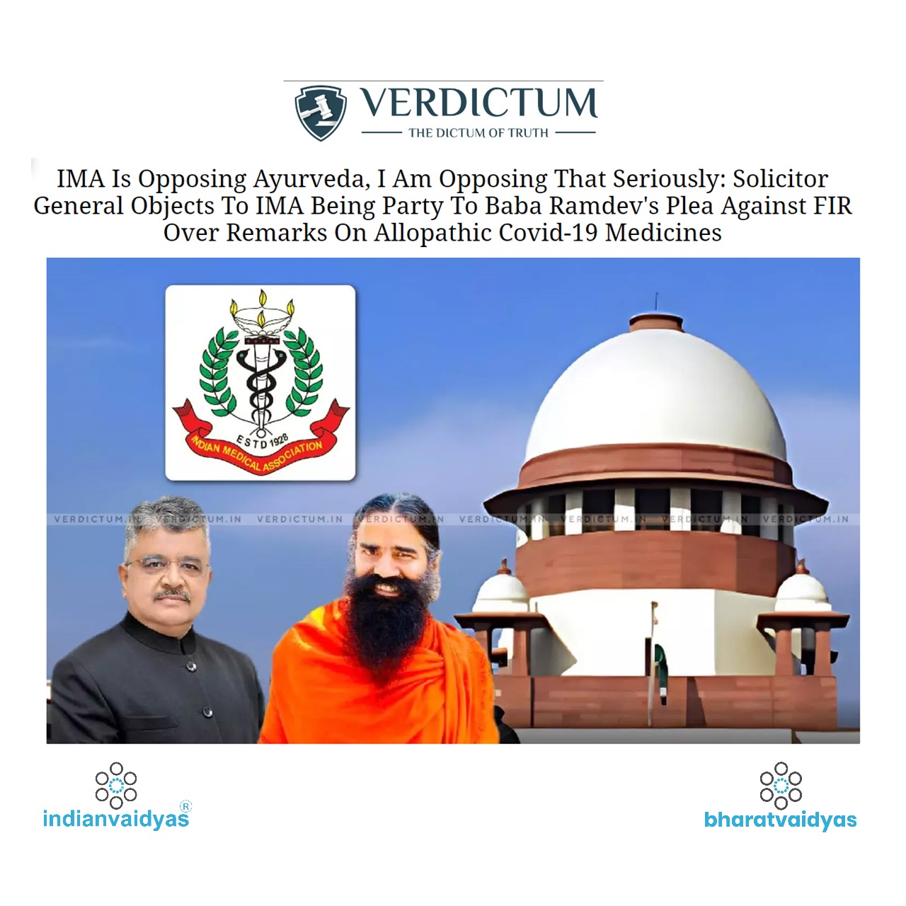 IMA Is Opposing Ayurveda, I Am Opposing That Seriously: Solicitor General Objects To IMA Being Party To Baba Ramdev's Plea Against FIR Over Remarks On Allopathic Covid-19 Medicines