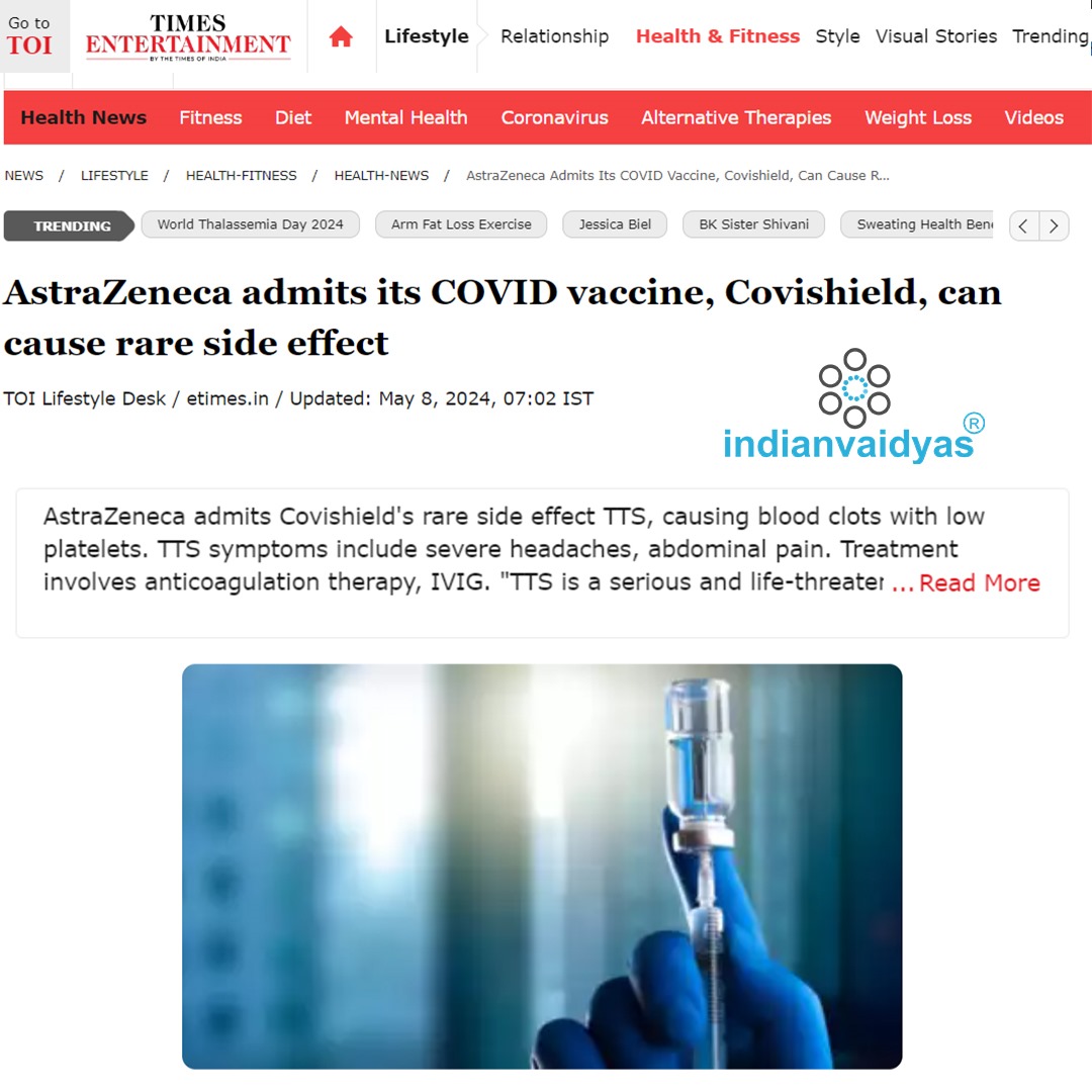 AstraZeneca admits its COVID vaccine, Covishield, can cause rare side effect  