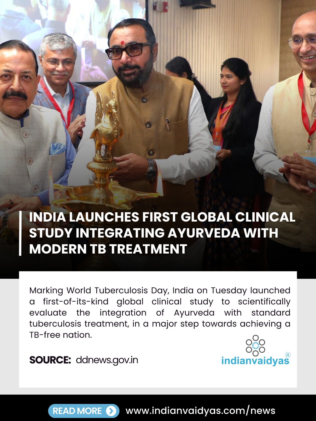 India Launches First Global Clinical Study Integrating Ayurveda with Modern TB Treatment