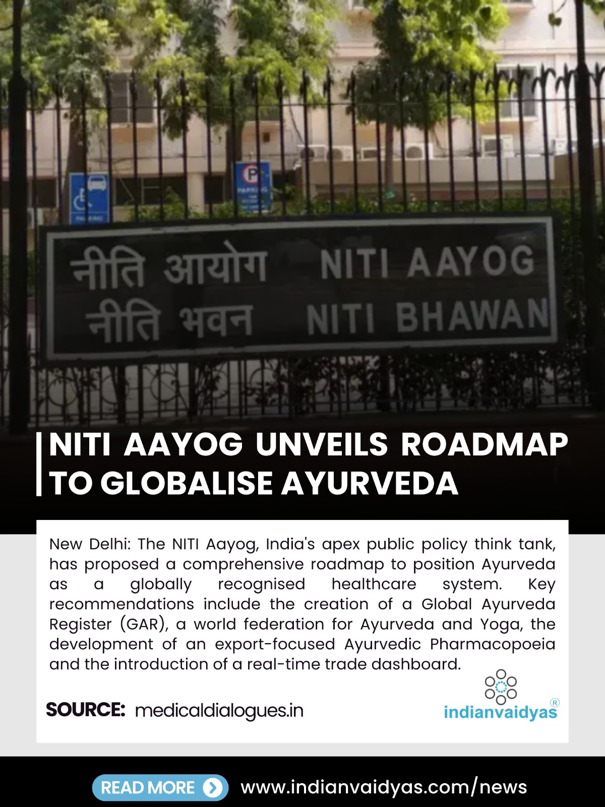 NITI Aayog Unveils Comprehensive 2047 Roadmap to Globalize Ayurveda and Boost Exports