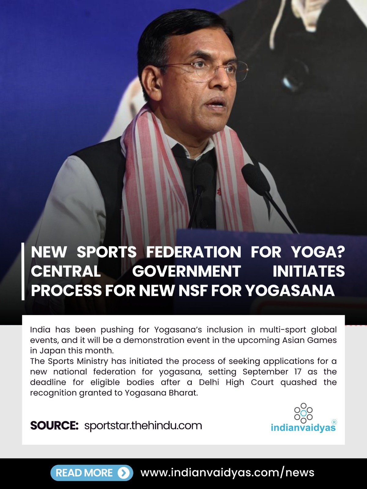 Restructuring Governance: Sports Ministry Invites Applications for New National Yogasana Federation Following High Court Order