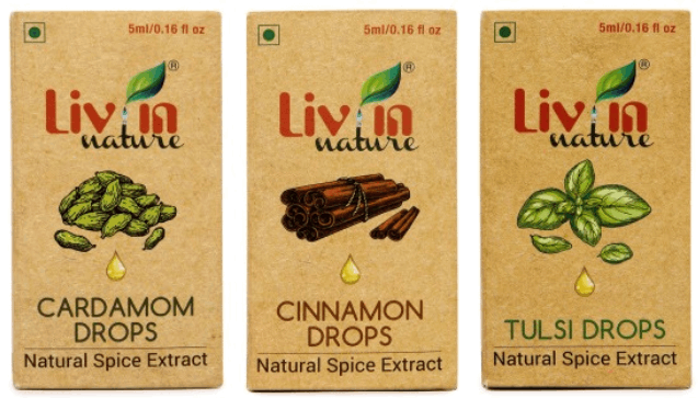 Cardamom, Cinnamon, Tulsi Extracts (Pack Of 3) 5ml Each