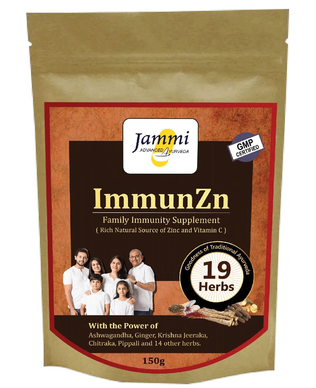 ImmunZn – Immunity Booster, 150g NO SIDE EFFECT Immunity Booster for the Entire Family - with natura