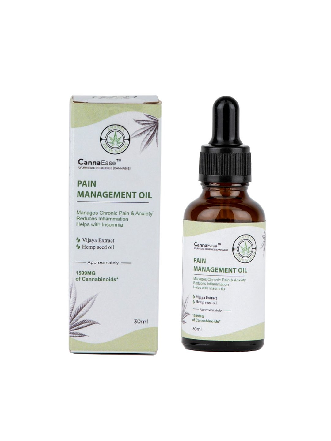 CANNAEASE™ PAIN MANAGEMENT OIL 1599MG -FOR ORAL CONSUMPTION NATURAL (30ML)